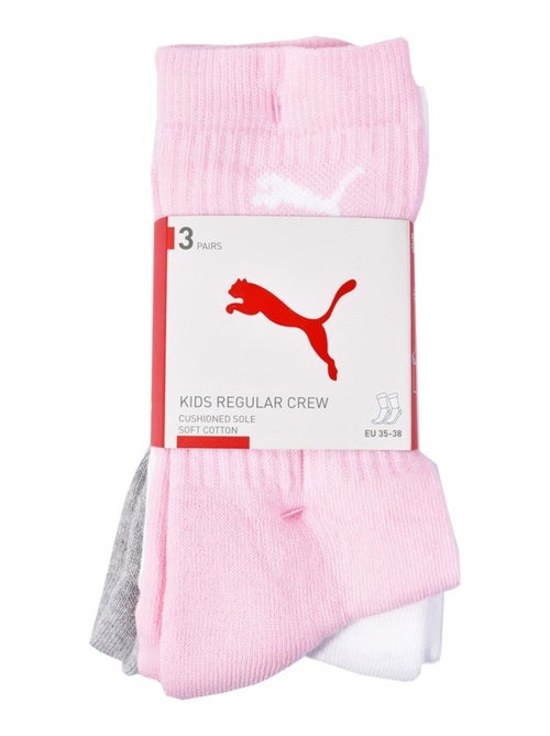Chaussettes Sport PUMA Tennis CREW JUNIOR - Pack de 3 - Kiabi Chaussettes Sport PUMA Tennis CREW JUNIOR - Pack de 3 - Kiabi