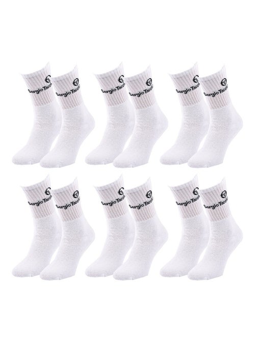 Chaussettes SPORT SERGIO TACCHINI - Pack de 6 Paires - Kiabi Chaussettes SPORT SERGIO TACCHINI - Pack de 6 Paires - Kiabi