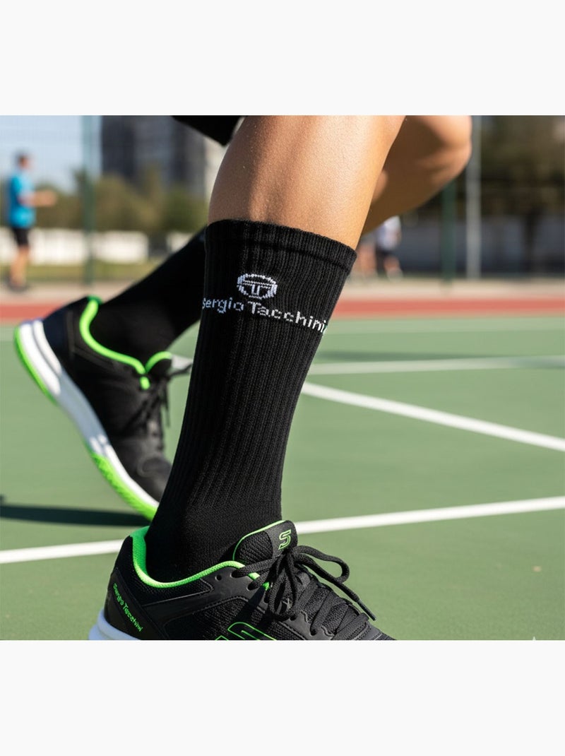 Chaussettes SPORT SERGIO TACCHINI - Pack de 9 Paires Blanc Noir Blanc - Kiabi