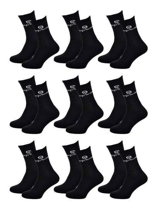 Chaussettes SPORT SERGIO TACCHINI - Pack de 9 Paires - Kiabi Chaussettes SPORT SERGIO TACCHINI - Pack de 9 Paires - Kiabi