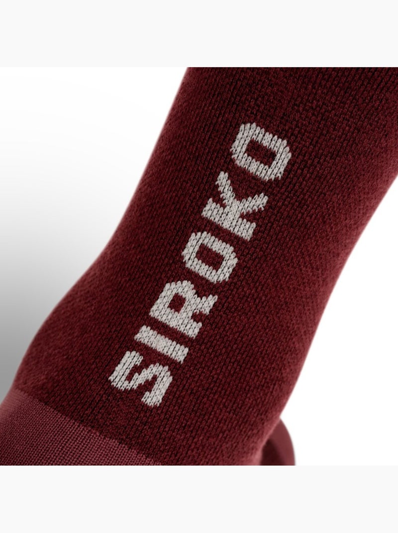 Chaussettes vélo avec laine mérinos cyclisme homme et femme srx aravis Rouge - Kiabi