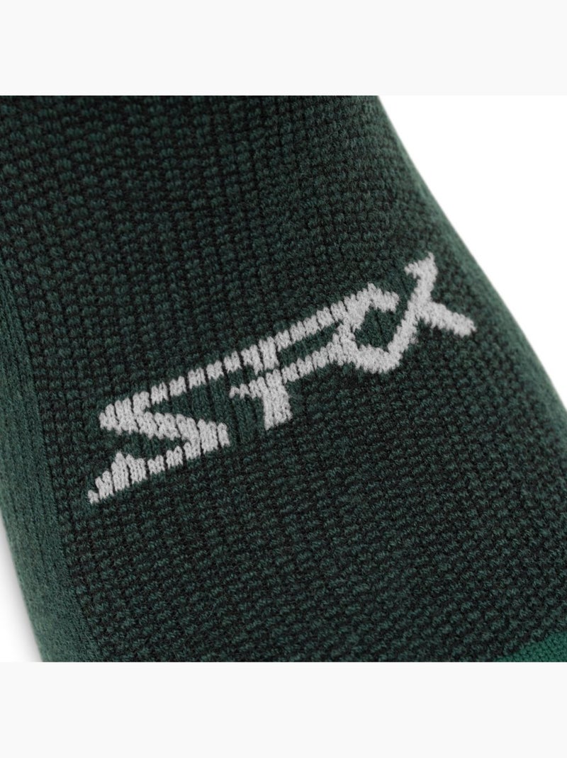 Chaussettes vélo avec laine mérinos cyclisme homme et femme srx arbor Vert - Kiabi