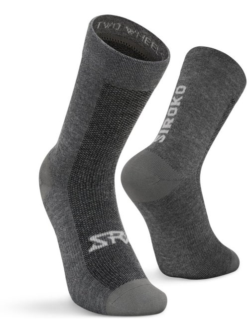 Chaussettes vélo avec laine mérinos cyclisme homme et femme srx maloja - Kiabi