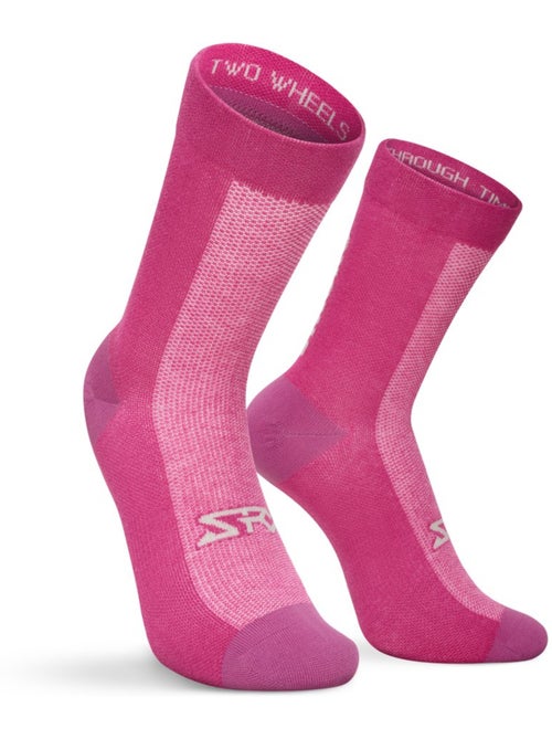 Chaussettes vélo avec laine mérinos cyclisme homme et femme srx sella - Kiabi