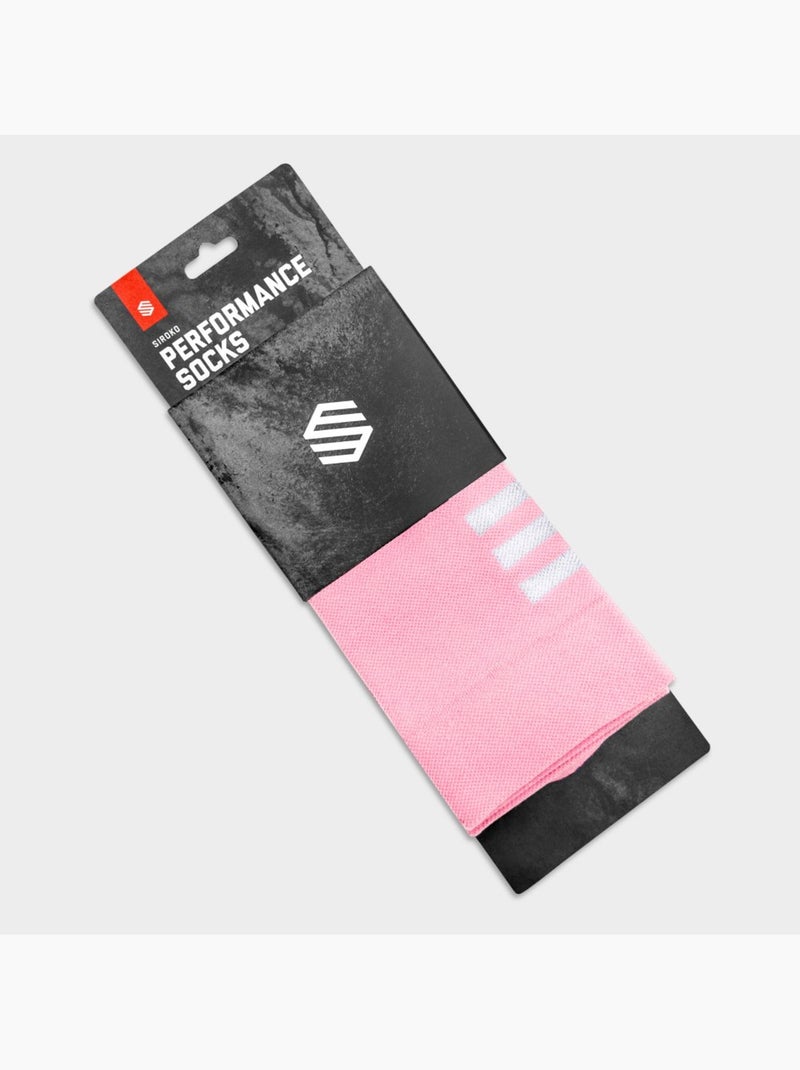 Chaussettes vélo cyclisme homme et femme s1  agnello Rose - Kiabi