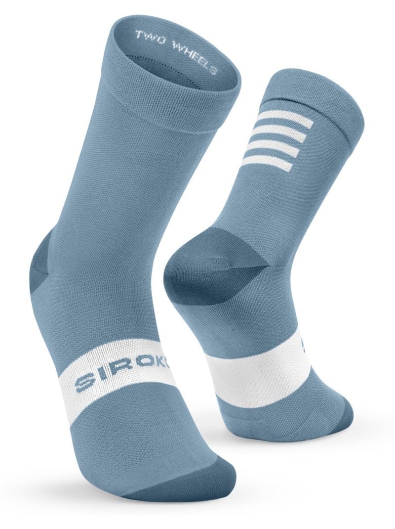 Chaussettes vélo cyclisme homme et femme s1 Bleu - Kiabi