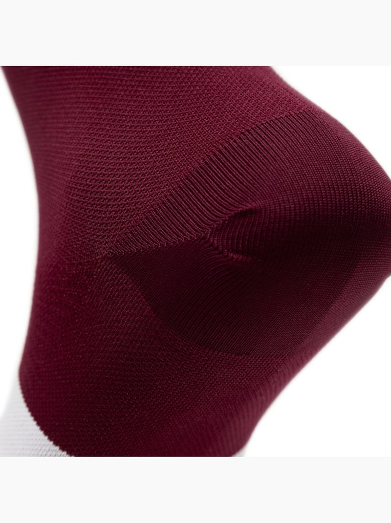 Chaussettes vélo cyclisme homme et femme s1 burgundy Rouge - Kiabi