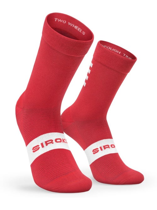 Chaussettes vélo cyclisme homme et femme s1  flamme rouge - Kiabi