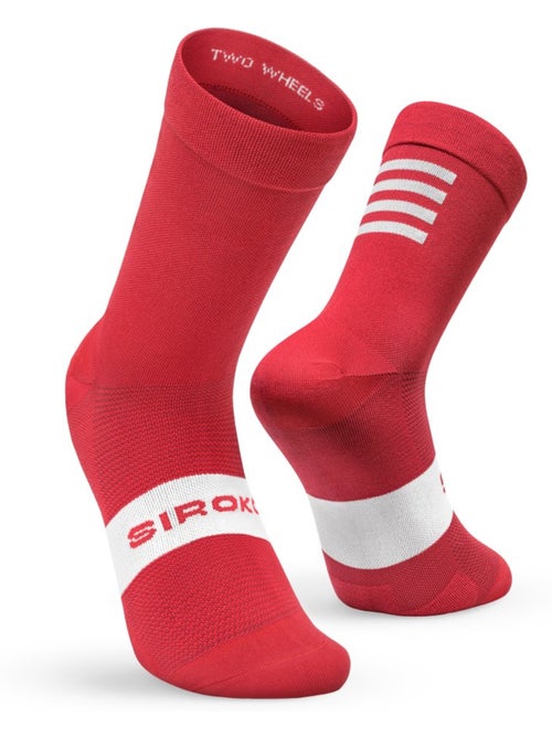Chaussettes vélo cyclisme homme et femme s1  flamme rouge - Kiabi