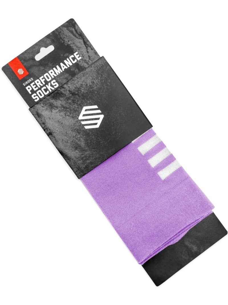 Chaussettes vélo cyclisme homme et femme s1 lilac etna Lavande - Kiabi