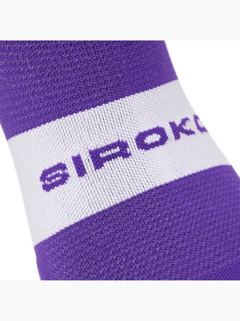 Chaussettes vélo cyclisme homme et femme s1 Violet - Kiabi