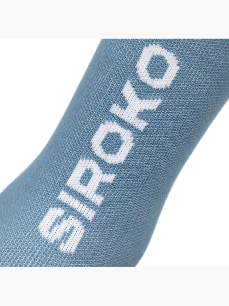 Chaussettes vélo d’hiver mi-mollet homme et femme s3 Bleu - Kiabi