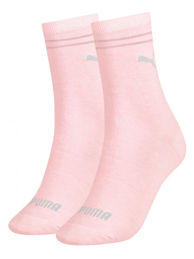 Chaussettes Ville Urbain PUMA Socks CLASSIC - Pack de 2 Rose - Kiabi