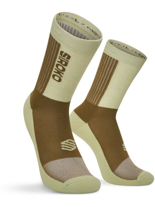 Chaussettes vtt mi-mollet cyclisme homme et femme mtb shred matcha - Kiabi