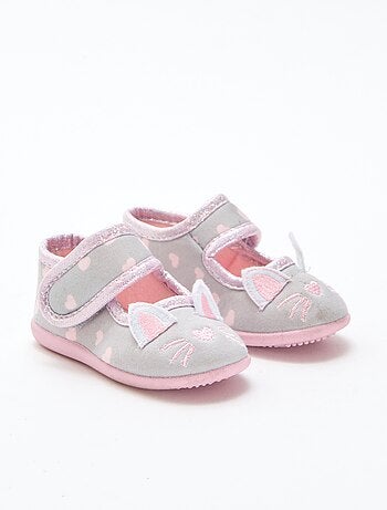 Chausson ballerine animée à scratch