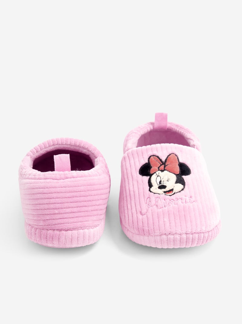 Chausson côtelé 'Minnie' Disney ! Rose - Kiabi