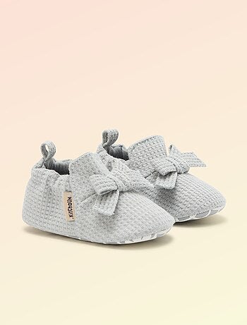 Chausson 'Kitchoun' détaillé en coton