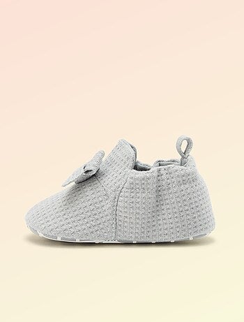 Chausson 'Kitchoun' détaillé en coton