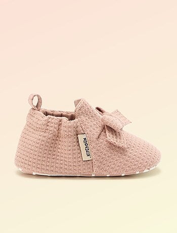 Chausson 'Kitchoun' détaillé en coton