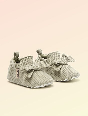 Chausson 'Kitchoun' détaillé en coton