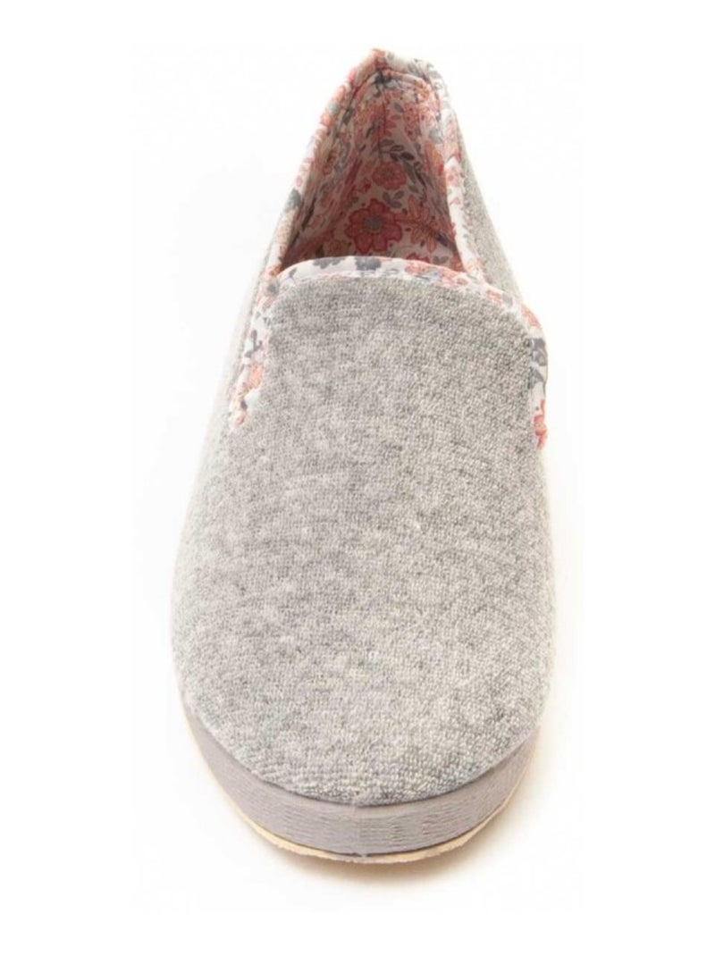 Chaussonne Fermée Tissu Northome Gris - Kiabi