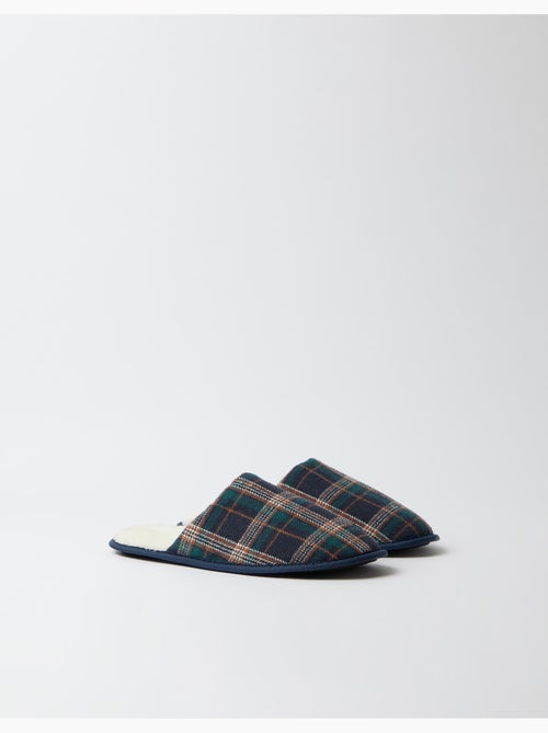 Chaussons à carreaux de chambre, mo fashion - Kiabi