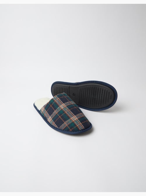 Chaussons à carreaux de chambre, mo fashion - Kiabi