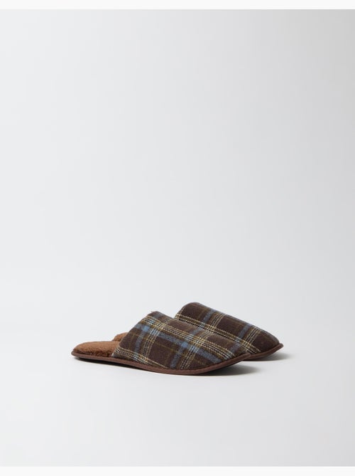 Chaussons à carreaux de chambre, mo fashion - Kiabi