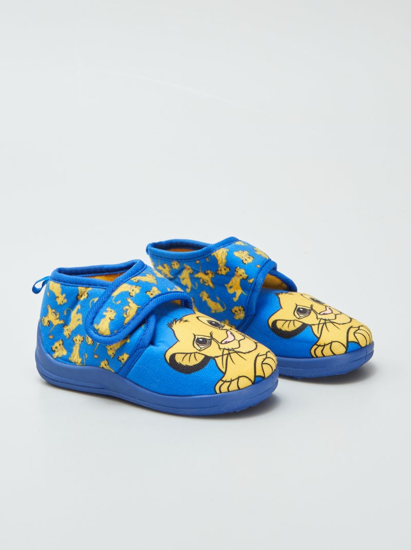 Chaussons à scratch 'Roi Lion' bleu - Kiabi