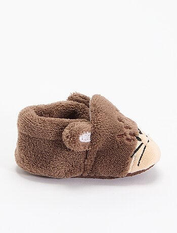 Chaussons animaux chauds