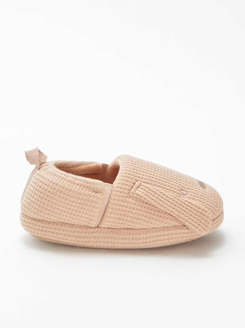 Chaussons animés lapins Beige - Kiabi