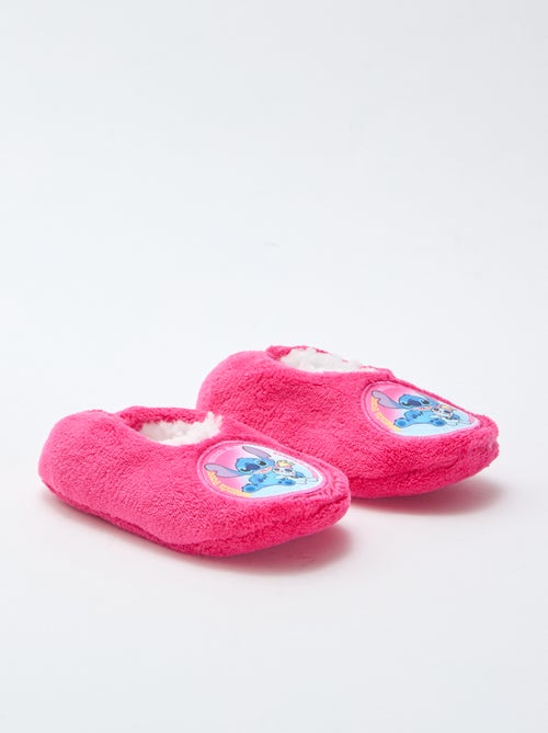 Chaussons ballerines en polaire 'Stitch' - Kiabi