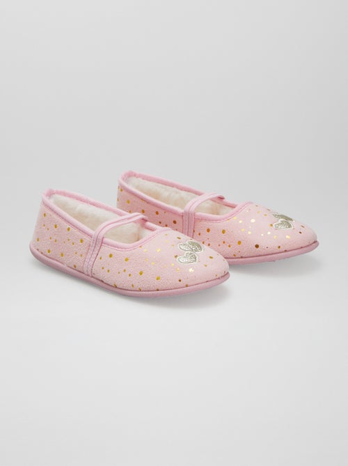 Chaussons ballerines fourrés - Kiabi