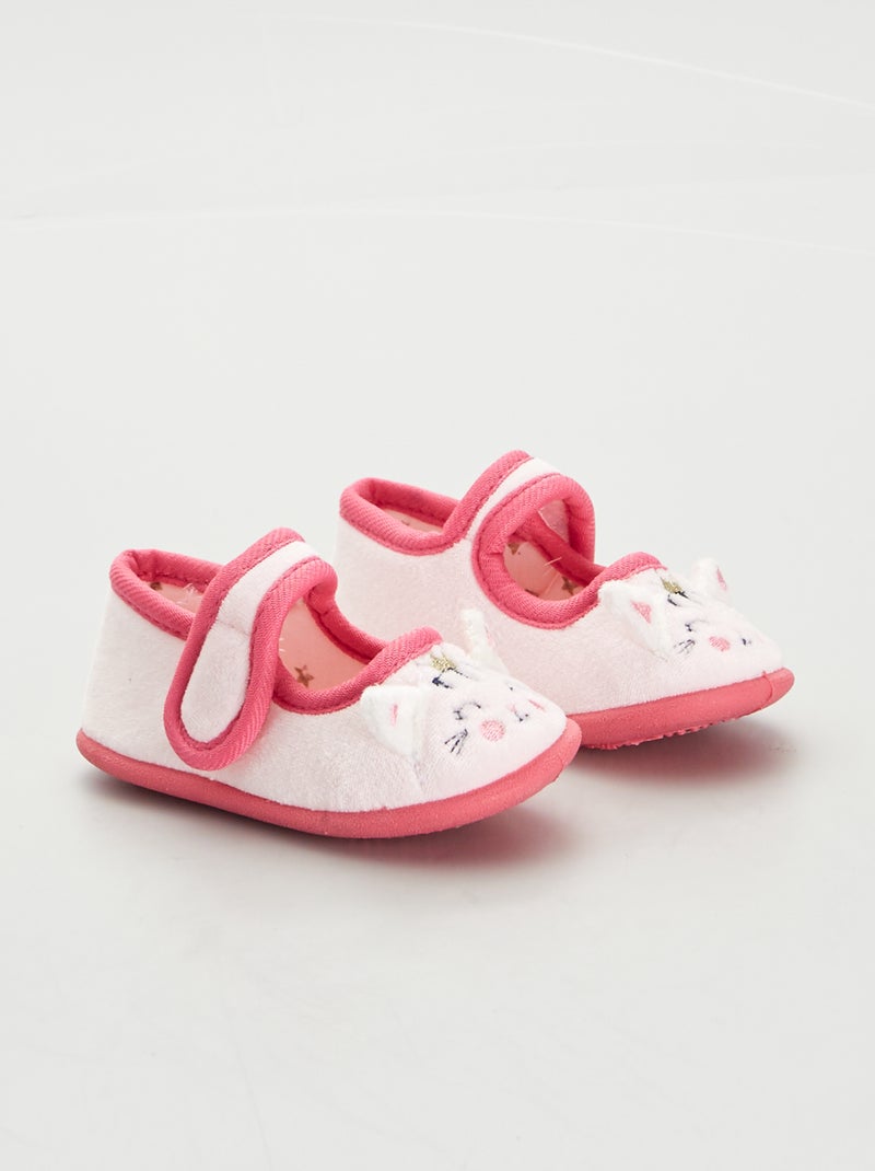 Chaussons ballerines Rose - Kiabi