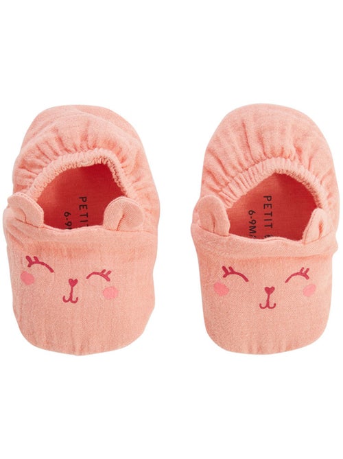 Chaussons b?b? en gaze de coton Santa Giulia - Kiabi Chaussons b?b? en gaze de coton Santa Giulia - Kiabi