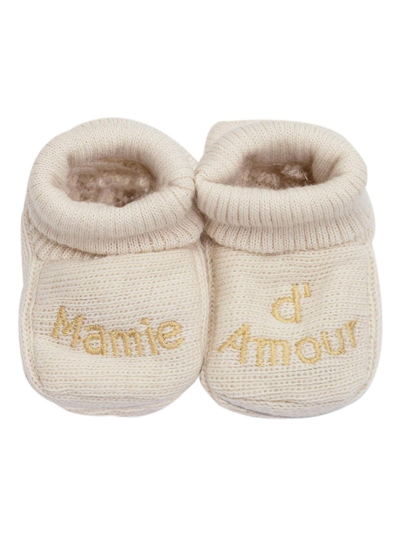 Chaussons bébé Blanc - Kiabi
