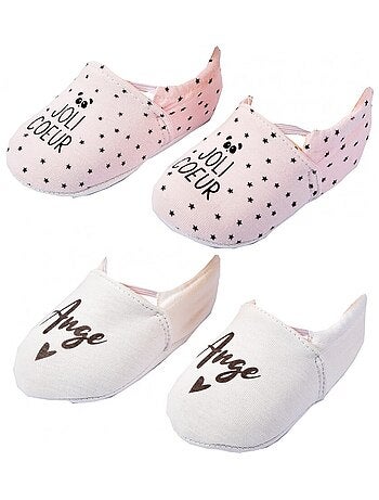 Chaussons bébé Cocooning Fantaisie - Pack de 2