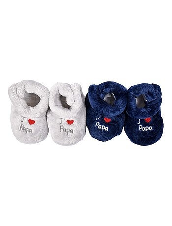 Chaussons bébé Cocooning Fantaisie - Pack de 2