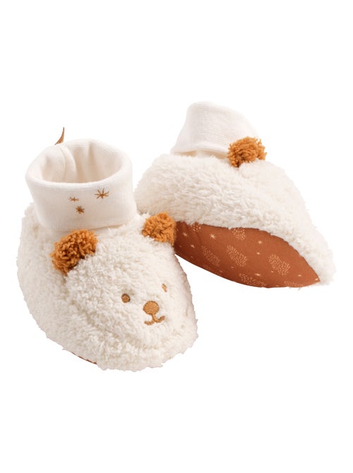 Chaussons bébé en sherpa ourson - sauthon - Kiabi Chaussons bébé en sherpa ourson - sauthon - Kiabi
