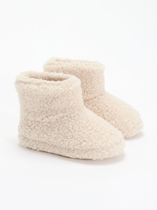 Chaussons boots effet moutonné - Kiabi Chaussons boots effet moutonné - Kiabi