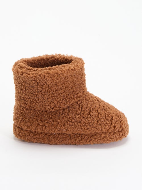 Chaussons boots effet moutonné - Kiabi Chaussons boots effet moutonné - Kiabi
