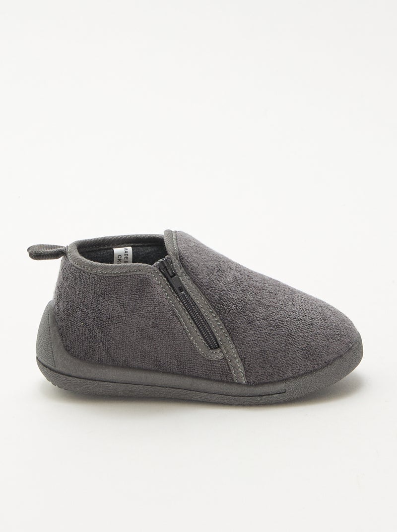 Chaussons boots Gris - Kiabi