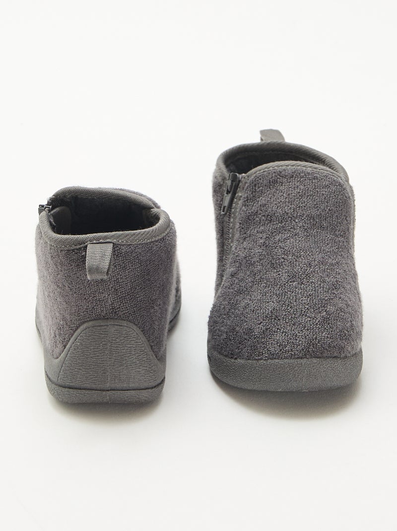 Chaussons boots Gris - Kiabi