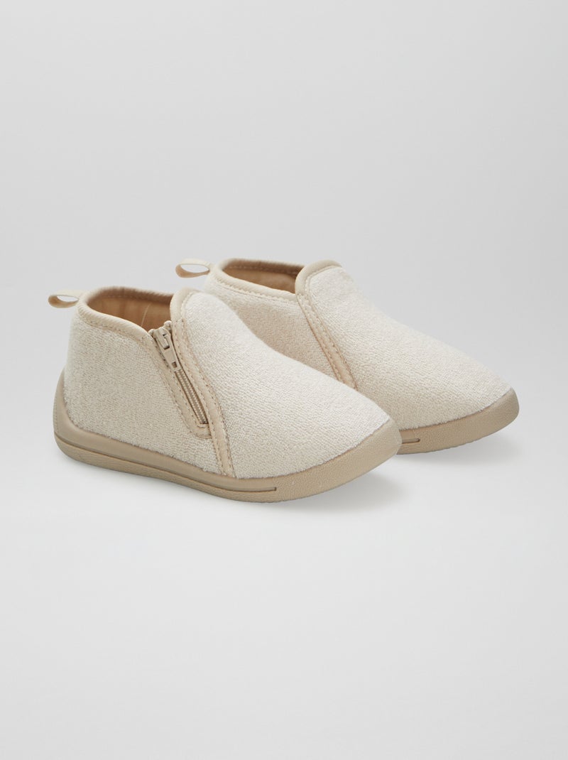 Chaussons bottillons Beige - Kiabi