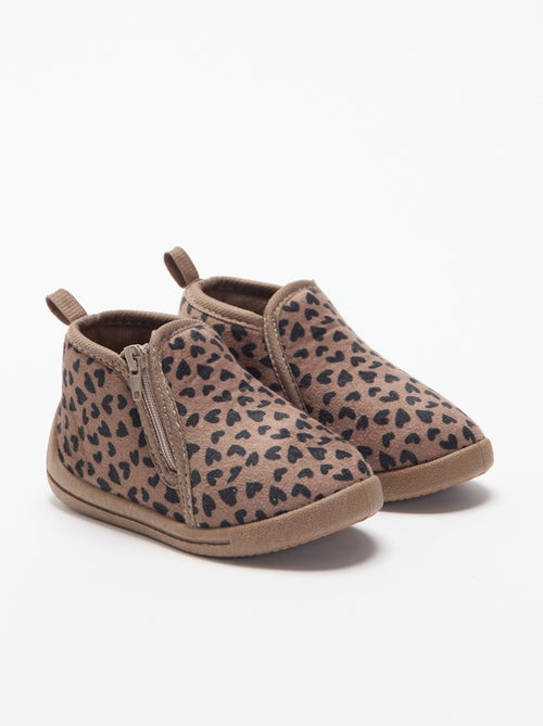 Chaussons bottillons imprimé - Kiabi