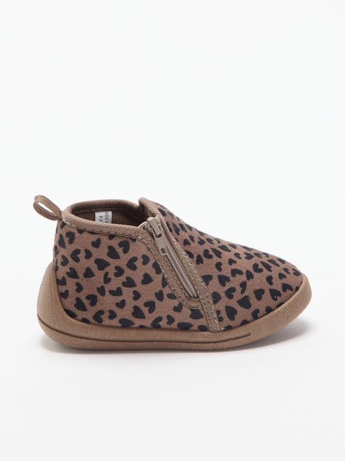 Chaussons bottillons imprimé - Kiabi