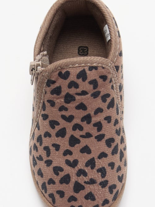 Chaussons bottillons imprimé - Kiabi