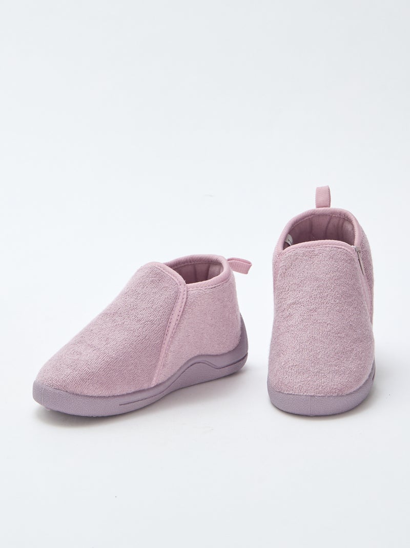 Chaussons bottillons Violet - Kiabi