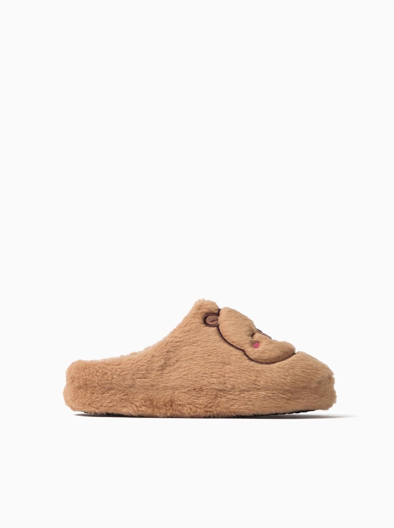Chaussons 'capibara' capyfun©, mo fashion Marron - Kiabi
