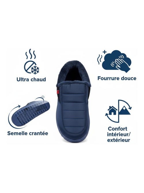 Chaussons charentaises montantes PREMIUM MU9738 - Kiabi Chaussons charentaises montantes PREMIUM MU9738 - Kiabi
